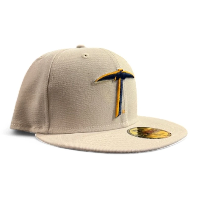 UTEP Miners Cream and Navy NCAA New Era 59FIFTY Fitted Hat