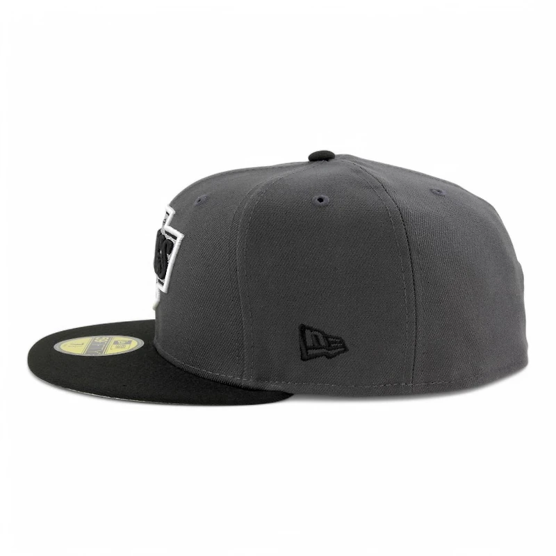 Los Angeles Kings Graphite and Black Two Tone Grey UV NHL New Era 59FIFTY Fitted Hat