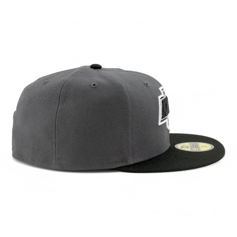 Los Angeles Kings Graphite and Black Two Tone Grey UV NHL New Era 59FIFTY Fitted Hat