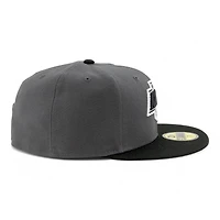 Los Angeles Kings Graphite and Black Two Tone Grey UV NHL New Era 59FIFTY Fitted Hat