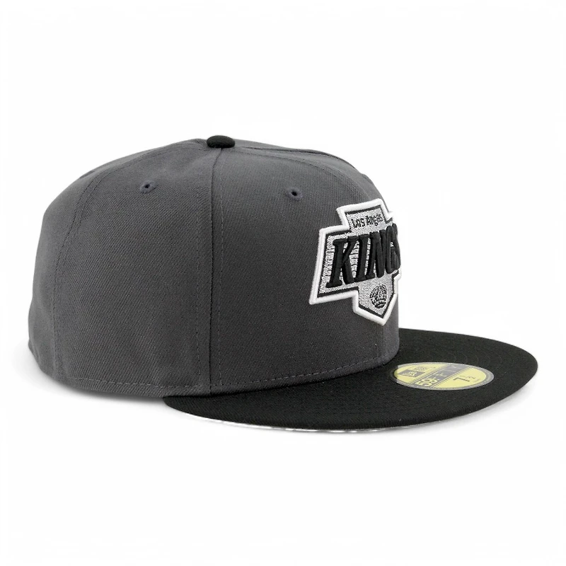 Los Angeles Kings Graphite and Black Two Tone Grey UV NHL New Era 59FIFTY Fitted Hat