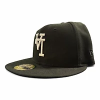 Los Angeles Dodgers White on Upside Down LA Green UV New Era 59FIFTY Fitted Hat