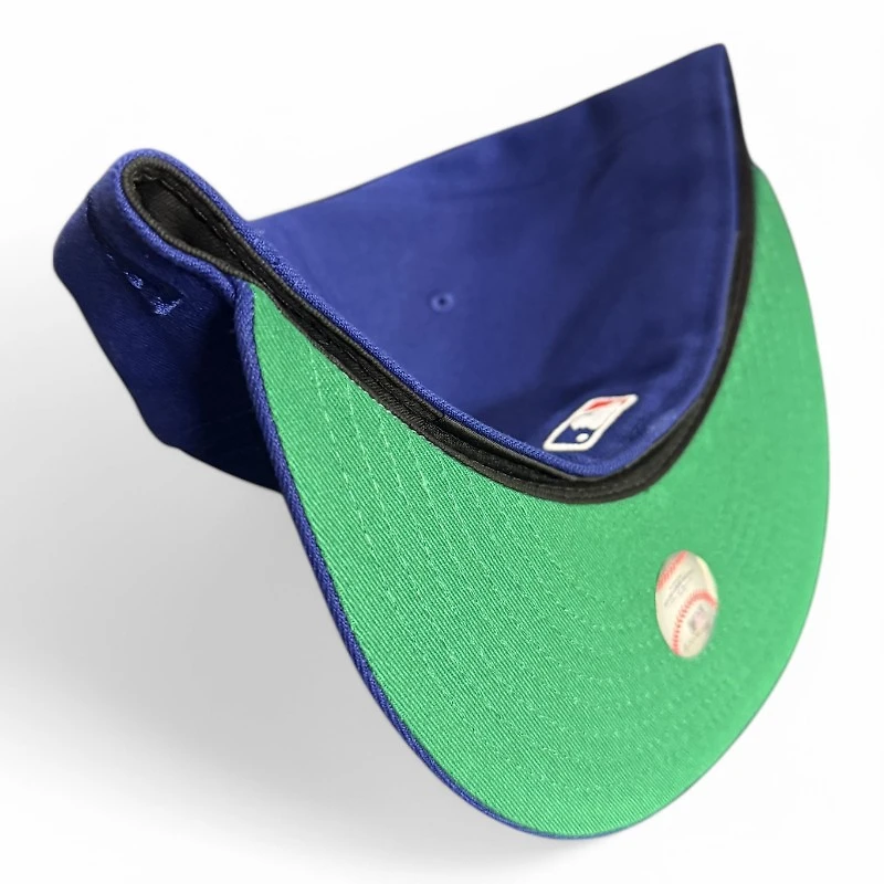 Los Angeles Dodgers White on Royal Blue Upside Down LA Green UV New Era 59FIFTY Fitted Hat