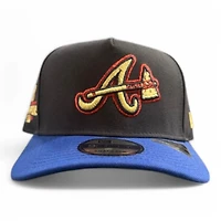 Atlanta Braves Navy and Royal Blue New Era 9FIFTY A-Frame Snapback Hat