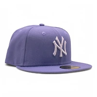 New York Yankees Lavender Crown Grey UV Era 59FIFTY Fitted Hat