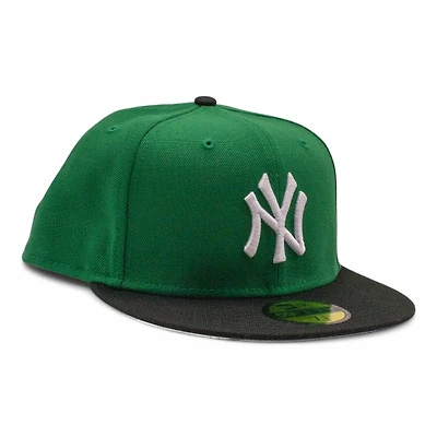 New York Yankees Green and Black Crown Grey UV Era 59FIFTY Fitted Hat