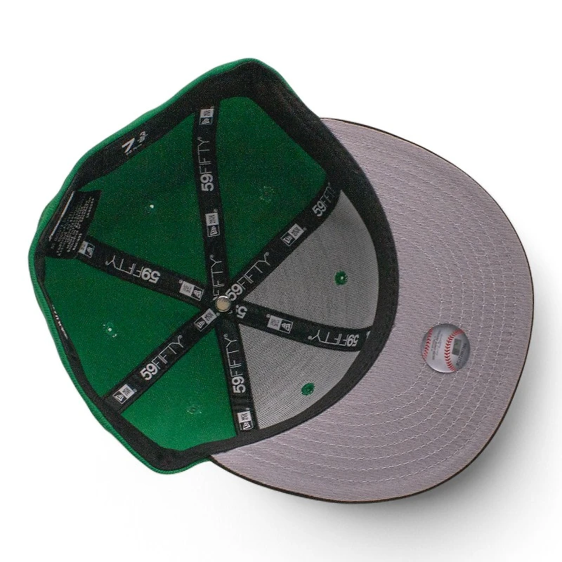 New York Yankees Green and Black Crown Grey UV Era 59FIFTY Fitted Hat