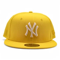 New York Yankees Canary Yellow Crown Grey UV Era 59FIFTY Fitted Hat