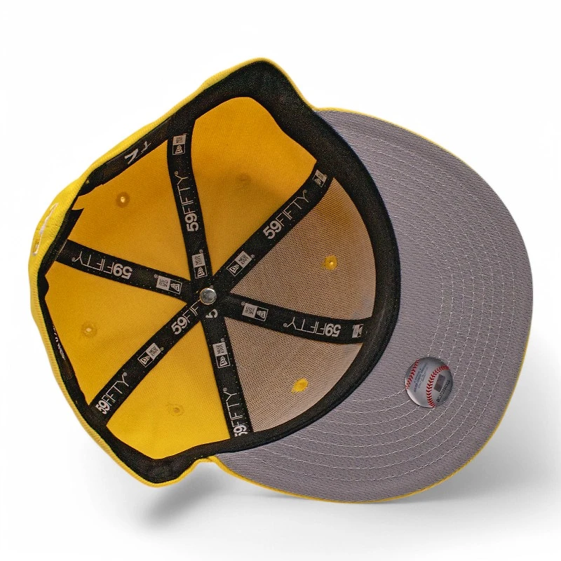 New York Yankees Canary Yellow Crown Grey UV Era 59FIFTY Fitted Hat