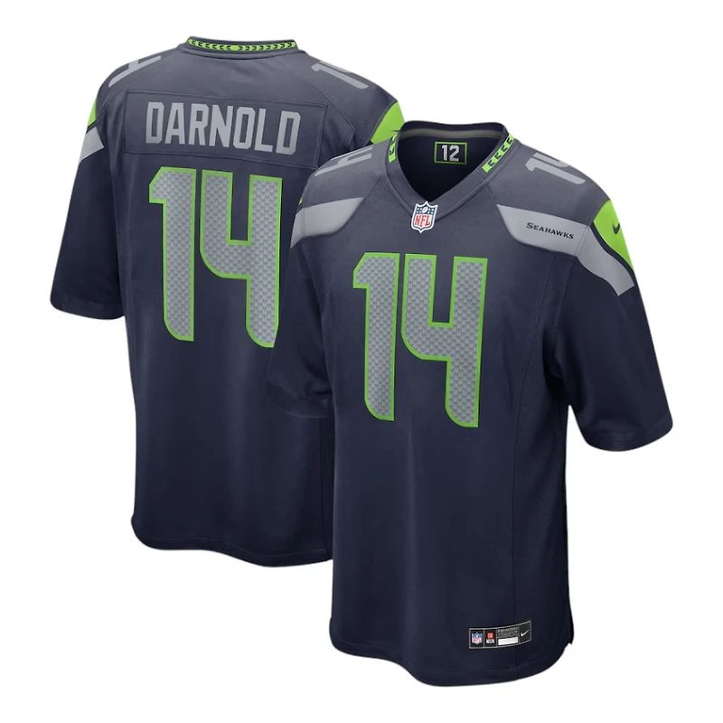Seattle Seahawks Sam Darnold Navy Nike Game Jersey
