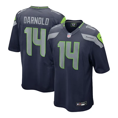 Seattle Seahawks Sam Darnold Navy Nike Game Jersey
