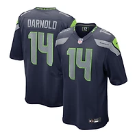 Seattle Seahawks Sam Darnold Navy Nike Game Jersey