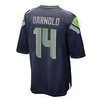 Seattle Seahawks Sam Darnold Navy Nike Game Jersey