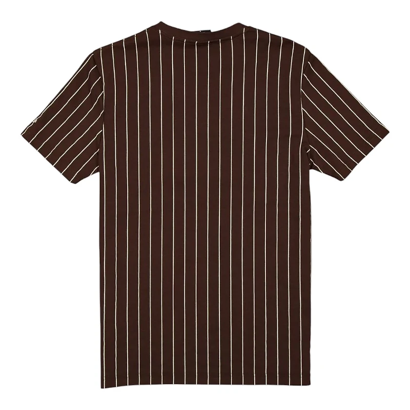 San Diego Padres Brown Throwback Pinstripe New Era T-Shirt