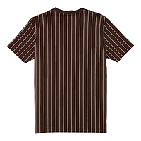 San Diego Padres Brown Throwback Pinstripe New Era T-Shirt