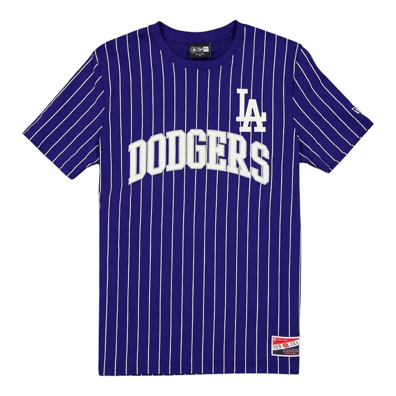 Los Angeles Dodgers Royal Blue Throwback Pinstripe New Era T-Shirt