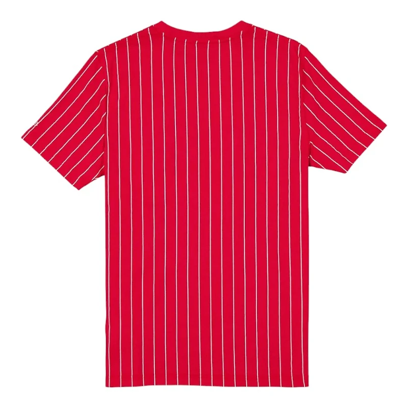 Los Angeles Angels Red Throwback Pinstripe New Era T-Shirt