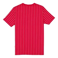 Los Angeles Angels Red Throwback Pinstripe New Era T-Shirt