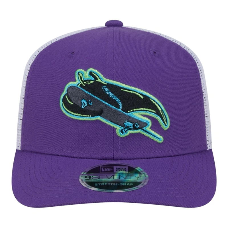 Tampa Bay Rays Purple Connect Trucker New Era 9SEVENTY Stretch Snapback Hat