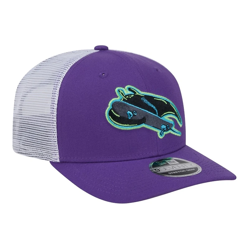Tampa Bay Rays Purple Connect Trucker New Era 9SEVENTY Stretch Snapback Hat