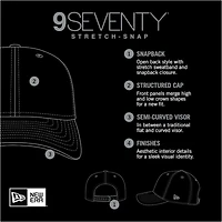 Tennessee Volunteers Orange Sideline NCAA New Era 9SEVENTY Stretch Snapback Hat