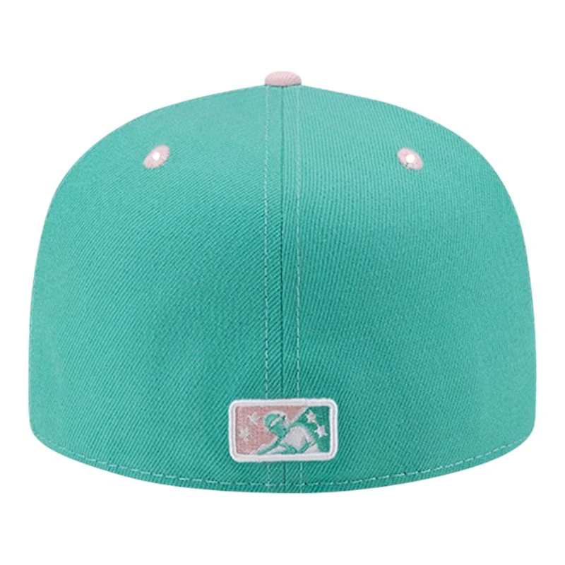 Biloxi Shuckers Turquoise Theme Night Beach Chickens MiLB New Era 59FIFTY Fitted Hat