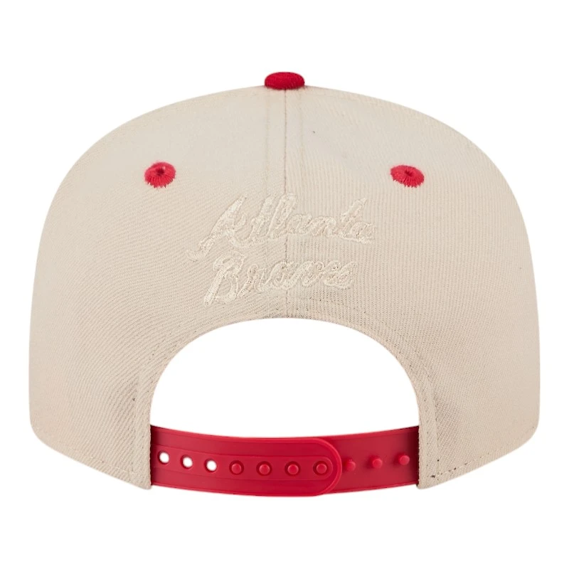 Atlanta Braves Team Art Two Tone New Era 9FIFTY Snapback Hat