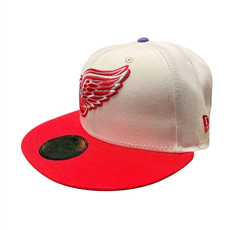Detroit Red Wings Chrome and Octopus Patch Icy Blue UV New Era 59FIFTY Fitted Hat
