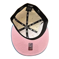 San Jose Sharks Chrome and Blue ASG Patch Light Pink UV New Era 59FIFTY Fitted Hat