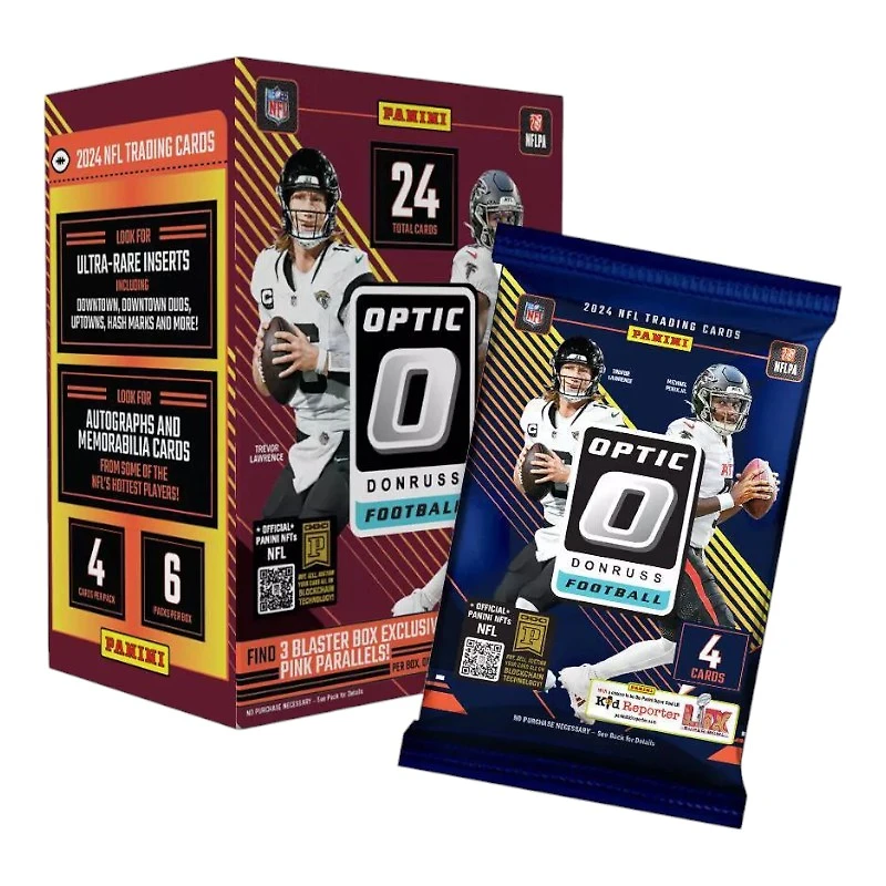 2024 Panini NFL Donruss Optic Footbal Trading Card Mega Box