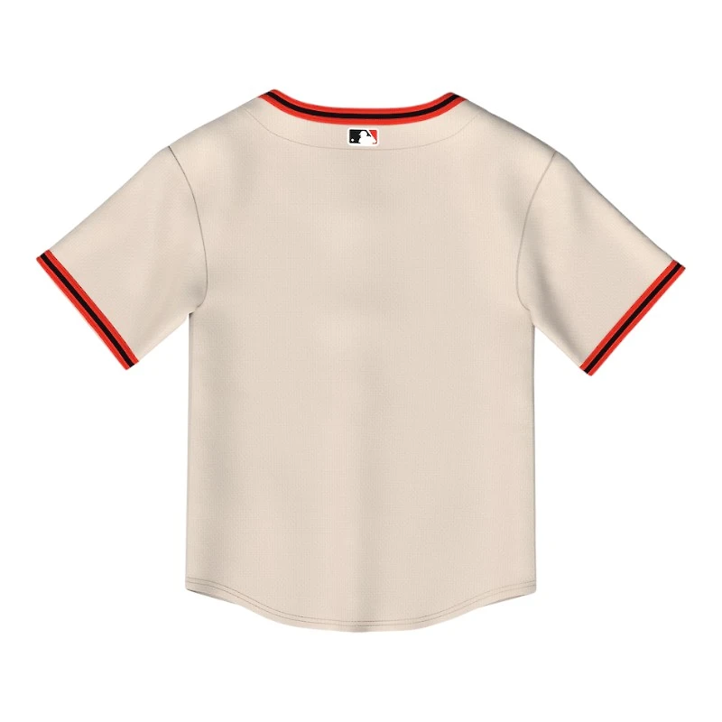 Young Kids San Francisco Giants Cream Blank Home Jersey