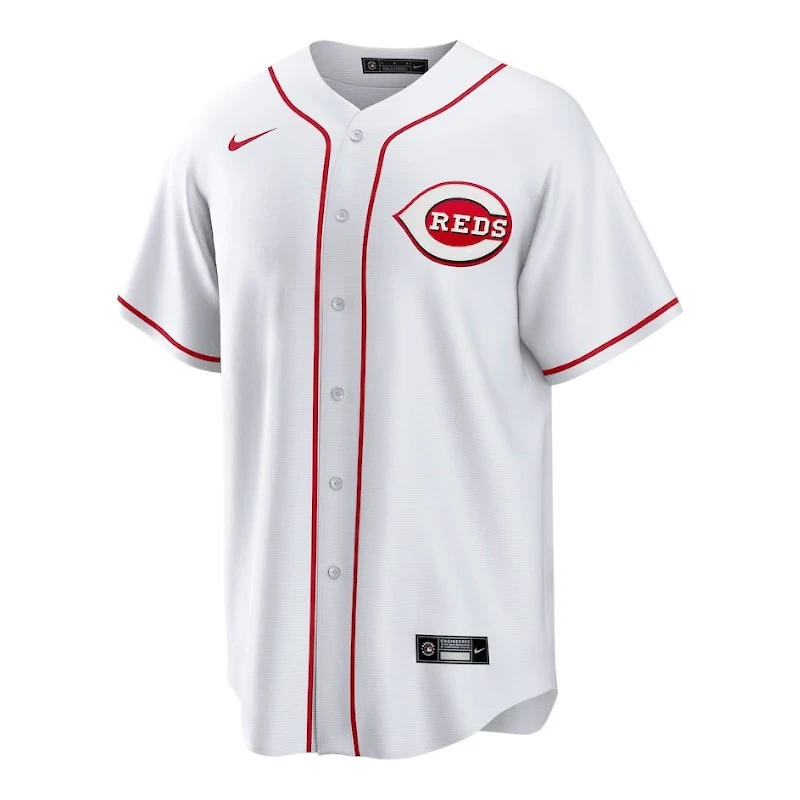 Cincinnati Reds Elly De La Cruz White Home Nike Replica Player Jersey
