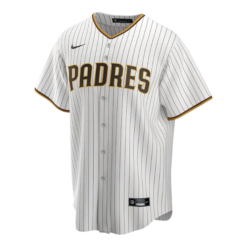 San Diego Padres Manny Machado White Pinstripe Home Nike Replica Player Jersey