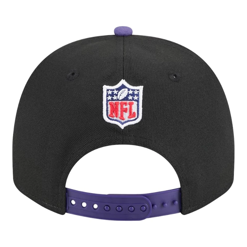 Baltimore Ravens Black and Purple 2025 NFL Draft New Era A-Frame 9FIFTY Snapback Hat