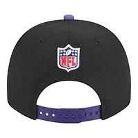 Baltimore Ravens Black and Purple 2025 NFL Draft New Era A-Frame 9FIFTY Snapback Hat