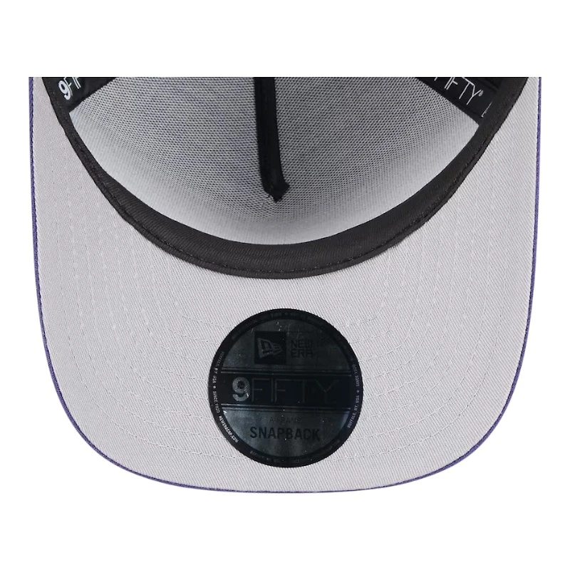 Baltimore Ravens Black and Purple 2025 NFL Draft New Era A-Frame 9FIFTY Snapback Hat