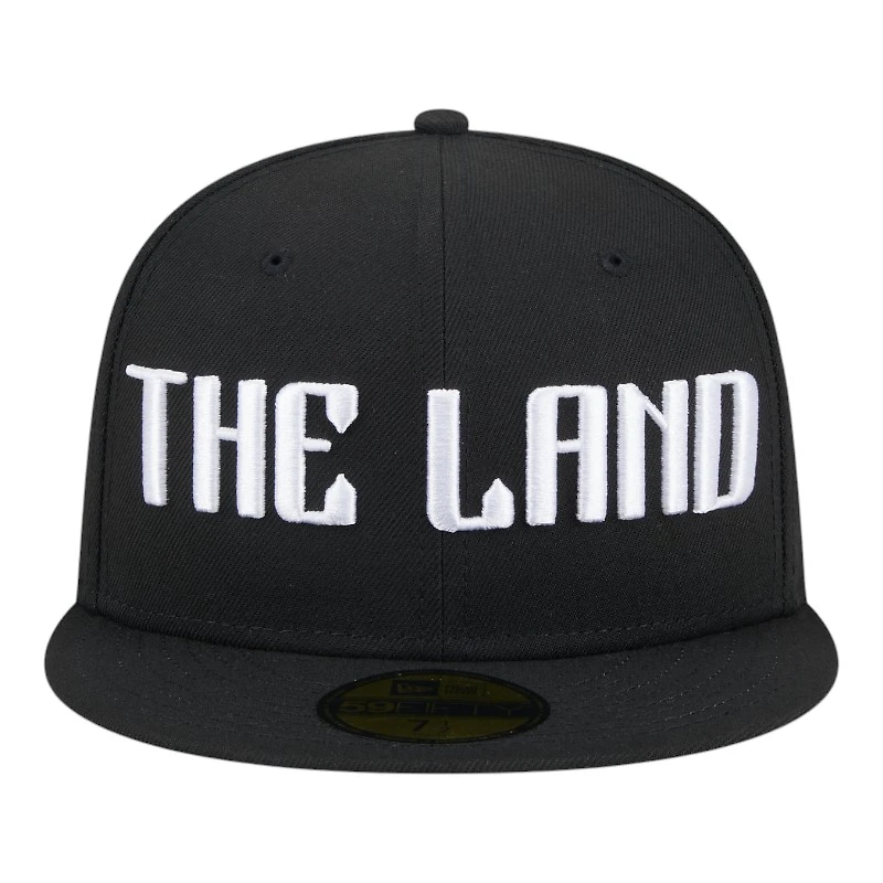 Cleveland Guardians Black and White "The Land" City Connect New Era 59FIFTY Fitted Hat