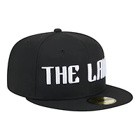 Cleveland Guardians Black and White "The Land" City Connect New Era 59FIFTY Fitted Hat