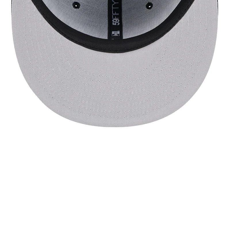 Cleveland Guardians Black and White "The Land" City Connect New Era 59FIFTY Fitted Hat