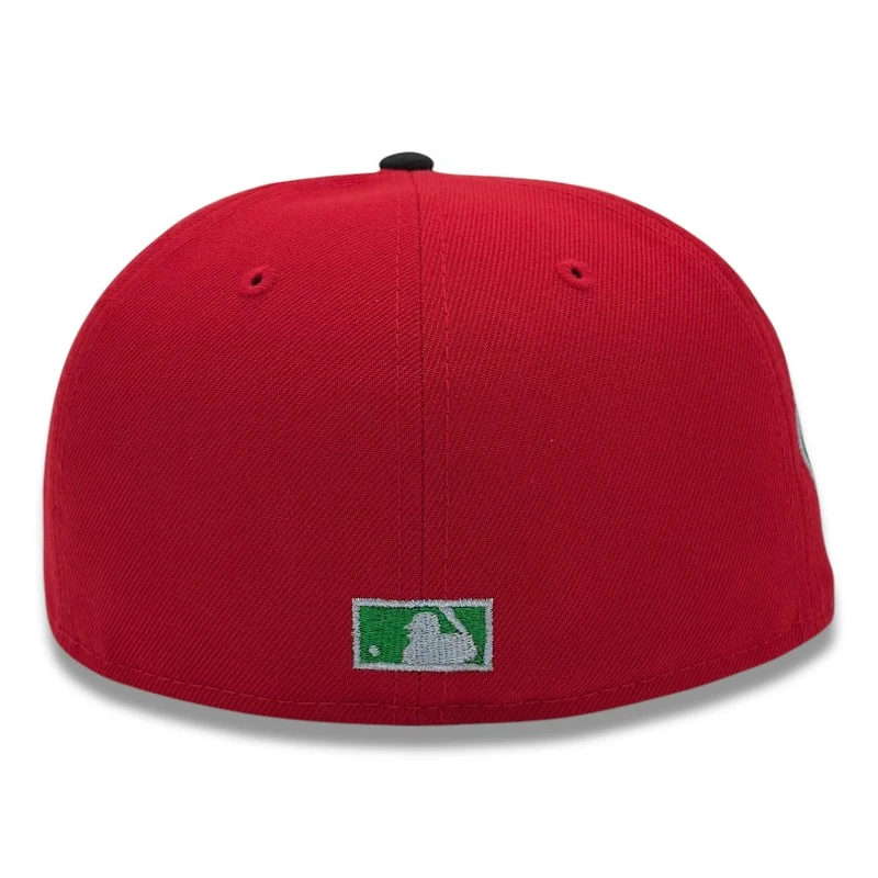 Boston Braves Scarlet and Black 1942 ASG Patch Green UV New Era 59FIFTY Fitted Hat