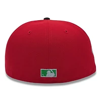 Boston Braves Scarlet and Black 1942 ASG Patch Green UV New Era 59FIFTY Fitted Hat