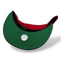 Boston Braves Scarlet and Black 1942 ASG Patch Green UV New Era 59FIFTY Fitted Hat