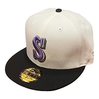 Seattle Mariners Chrome and Black 30th Anniversary Grey UV New Era 59FIFTY Fitted Hat