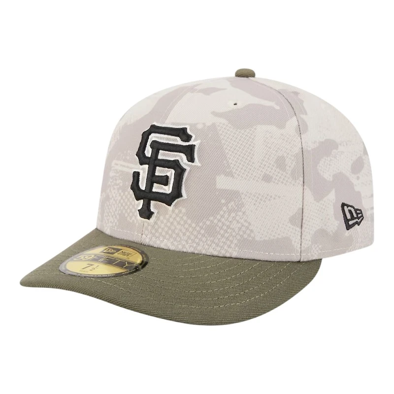San Francisco Giants Light Beige and Olive 2025 Armed Forces Day New Era 59FIFTY Fitted Hat