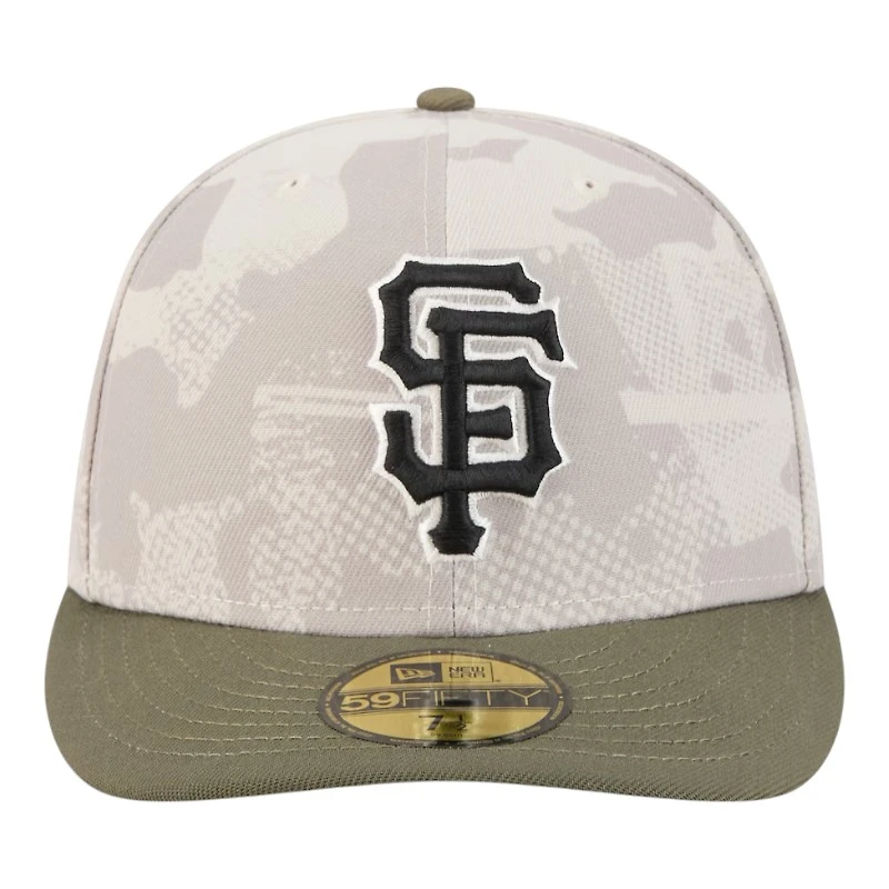 San Francisco Giants Light Beige and Olive 2025 Armed Forces Day New Era 59FIFTY Fitted Hat