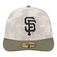 San Francisco Giants Light Beige and Olive 2025 Armed Forces Day New Era 59FIFTY Fitted Hat