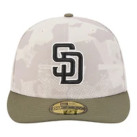 San Diego Padres Light Beige and Olive 2025 Armed Forces Day New Era 59FIFTY Fitted Hat