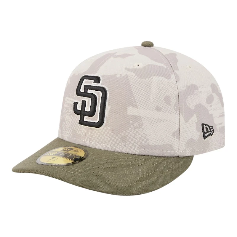 San Diego Padres Light Beige and Olive 2025 Armed Forces Day New Era 59FIFTY Fitted Hat
