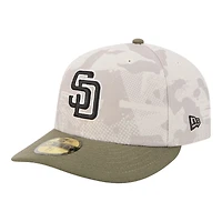 San Diego Padres Light Beige and Olive 2025 Armed Forces Day New Era 59FIFTY Fitted Hat