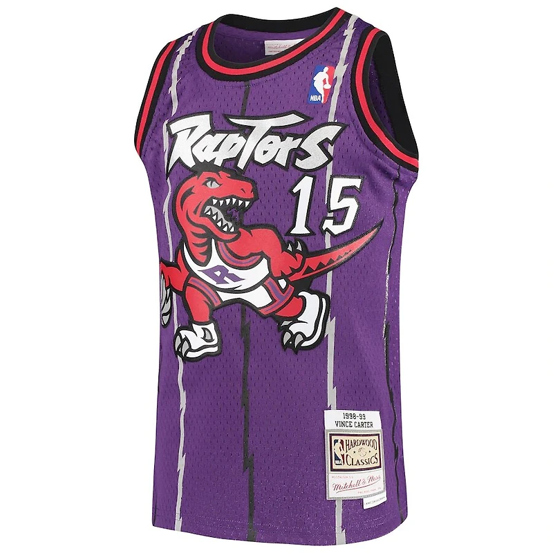 Youth Vince Carter Toronto Raptors Mitchell & Ness Hardwood Classics Swingman Purple Jersey